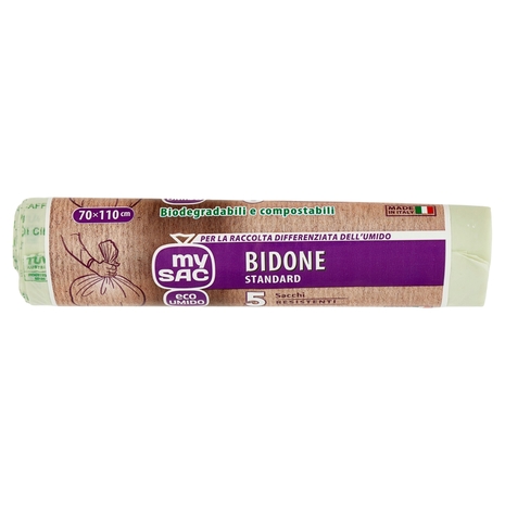 my Sac eco Umido Bidone Standard 70x110 cm Sacchi 5 pz